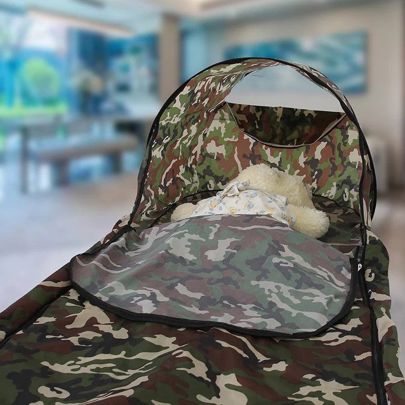 Camouflage Sleeping Bag Case Cover Waterproof Camping Fishing Bivvy Bag Sleeping Bag Protector Covers WITHOUT Liner Accessories