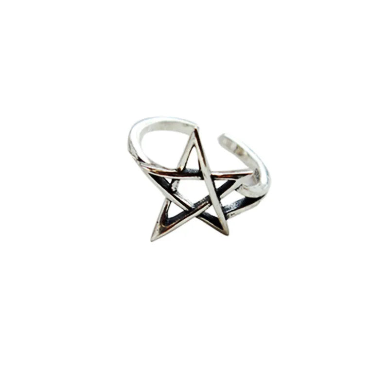 925 Sterling Silver Retro Stars Women's Ring Wedding Engagement Luxury Designer Jewelry Christmas  GaaBou Jewellery