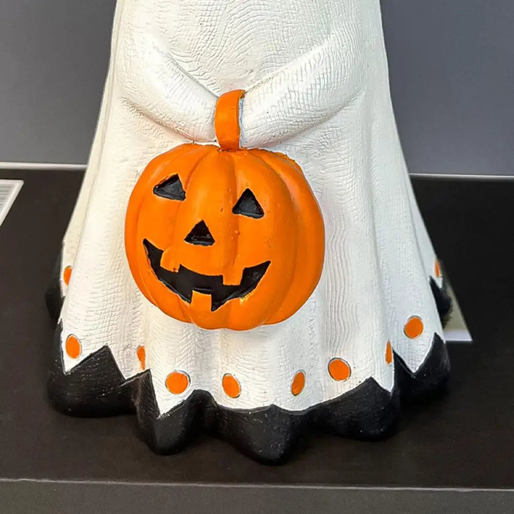 Halloween Resin Ornaments Ghost Pumpkin Gifts Helloween Decoration Halloween Miniature Pumpkin Figurines Adornments for Home