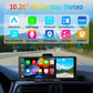 10.26 英寸 4K 行车记录仪 ADAS 无线 Carplay 和 Android Auto 车载 DVR 5G WiFi GPS 导航后视摄像头仪表板视频录像机