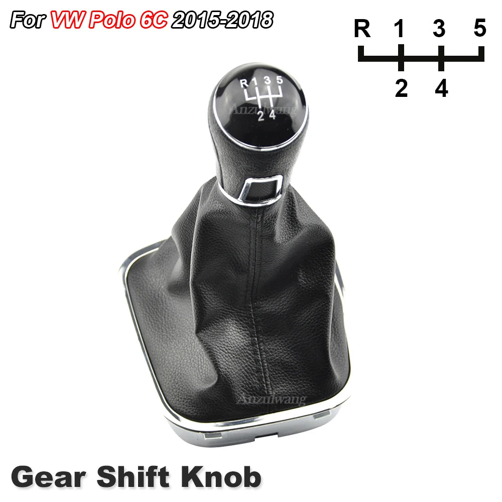 For VW Volkswagen Polo 6C 2015 2016 2017 2018 Car-Styling New Manual 5 Speed Gear Stick Lever Shift Knob