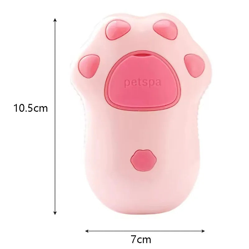 A Cute Pink Silicone Cat Scratch Electric Pet Massage Bath Spray Comb Hair For Dogs And Cats To Float Hair