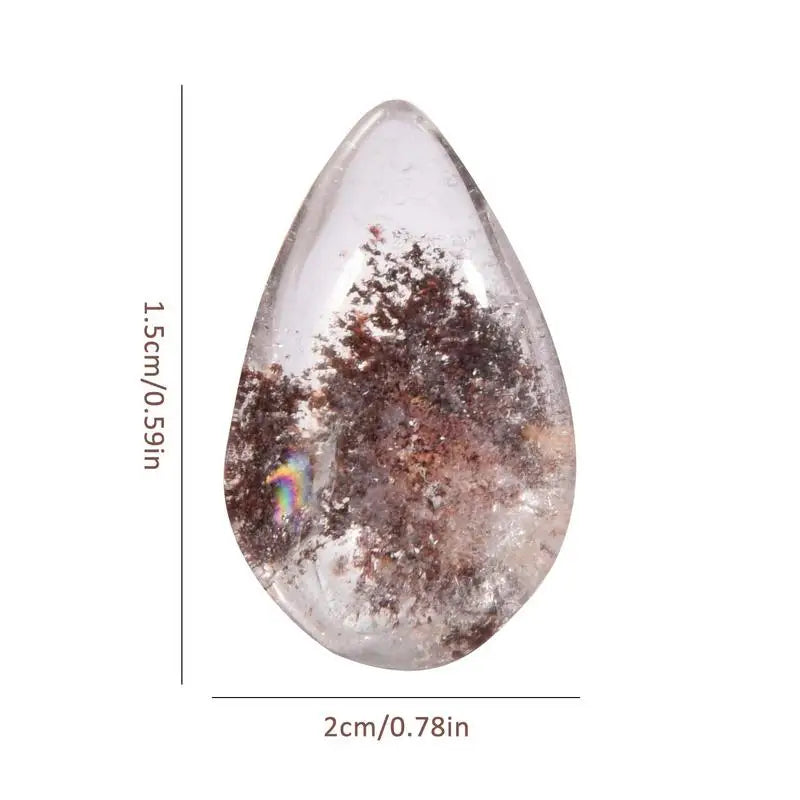 1PC New Unique Colorful Gemstone Natural Ghost Crystal Phantom Stone Healing Ornament Pendant Quartz HandPolished Process Gift