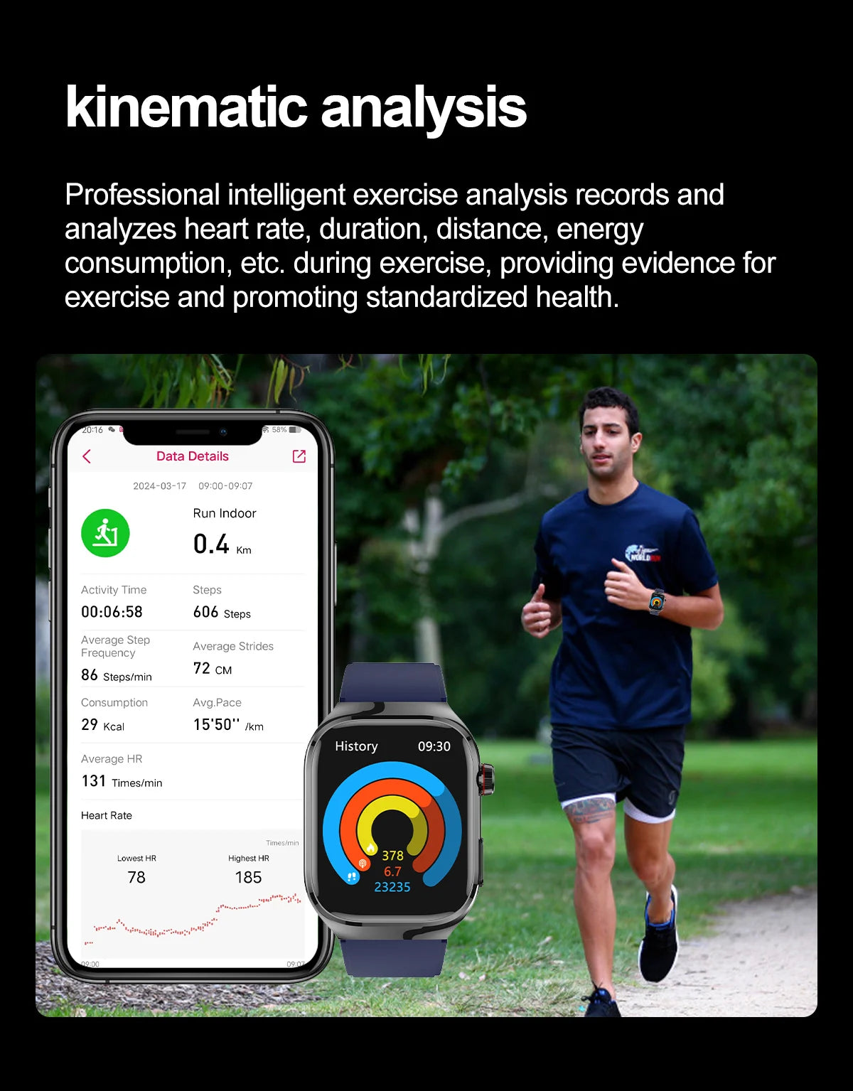 Advanced Smartwatch – Multi functional Health & Fitness Tracker with AMBLED Touchscreen, Wireless Charging, ECG, Blood Oxygen & More