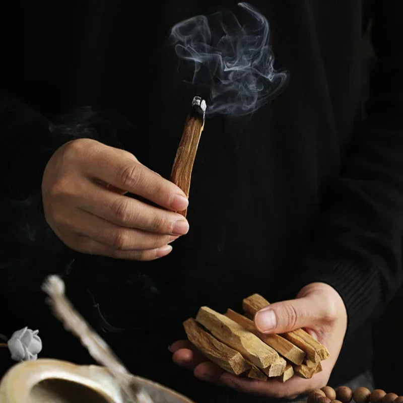 Original Palo Santo Holy Wood Incense sumdge sticks High oil content Burning releases the scent For Purification Pray for luck