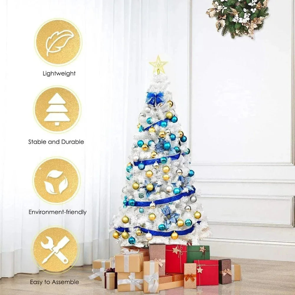 Artificial Holiday Christmas Tree for Home Office Party Decoration 60cm Available Easy Assembly Full Xmas Tree