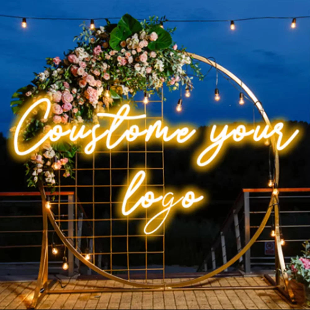 Custom Neon Signs Name Neon Sign Led Dimmable Neon Light For Wedding Party Home Wall Decor Customized Gifts Shop Sign USB