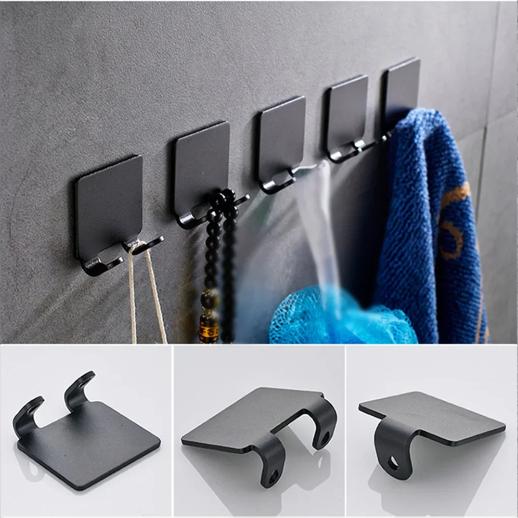 Hot! 1/2/3/5PCS Shaving Razor Holder Alumium Men Shaving Shaver Storage Hook Wall Shelf Razor Rack Bathroom Kitchen Accessories