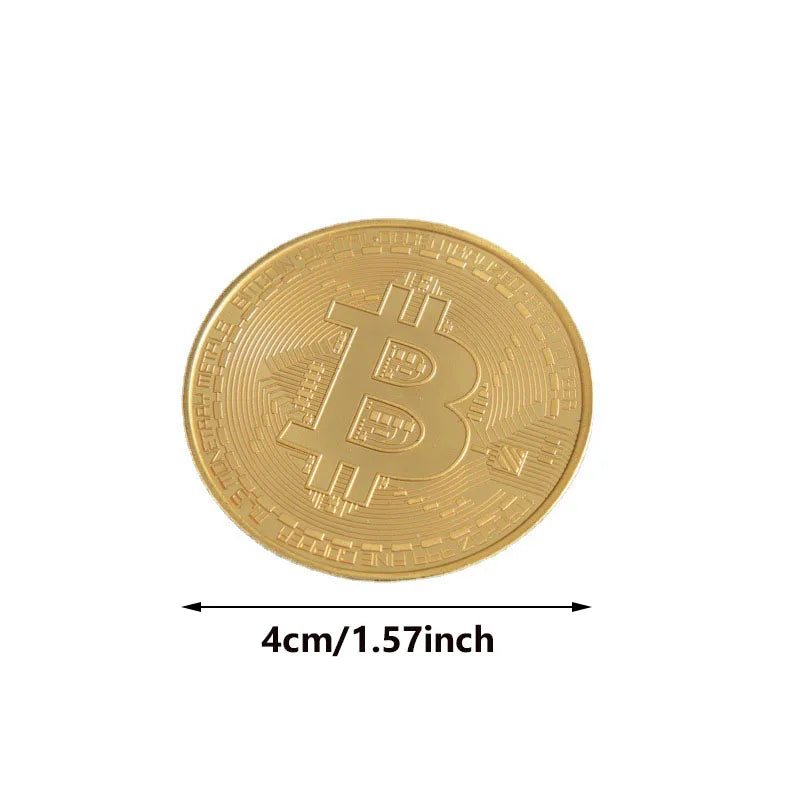 Bitcoin Coin Collectible Art Collection Gift Physical Commemorative Casascius crypto coin Metal Antique Imitation