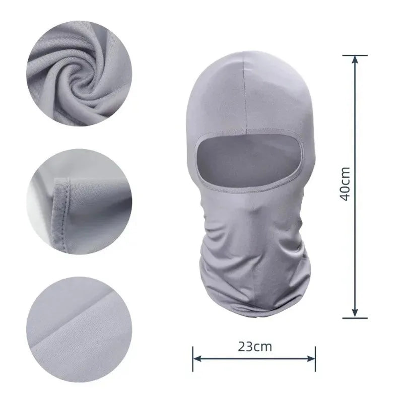 Summer Cycling Hood Cap for Men Balaclava Mask Full Face Motorcycle Bicycle Helmet Hat Bandana Breathable Face Shield Biker Mask