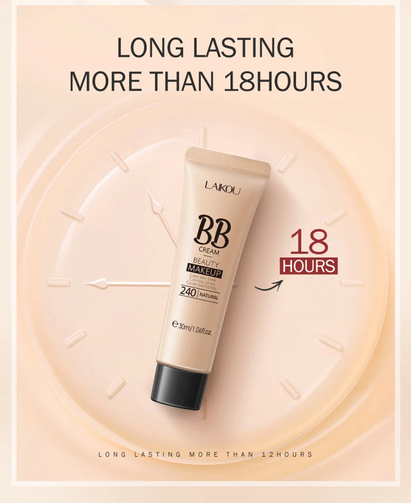 BB Cream Concealer Whitening Brighten Face Foundation 18 Hours Long Lasting Waterproof Moisturizing Makeup Korean Cosmetics 1PCS