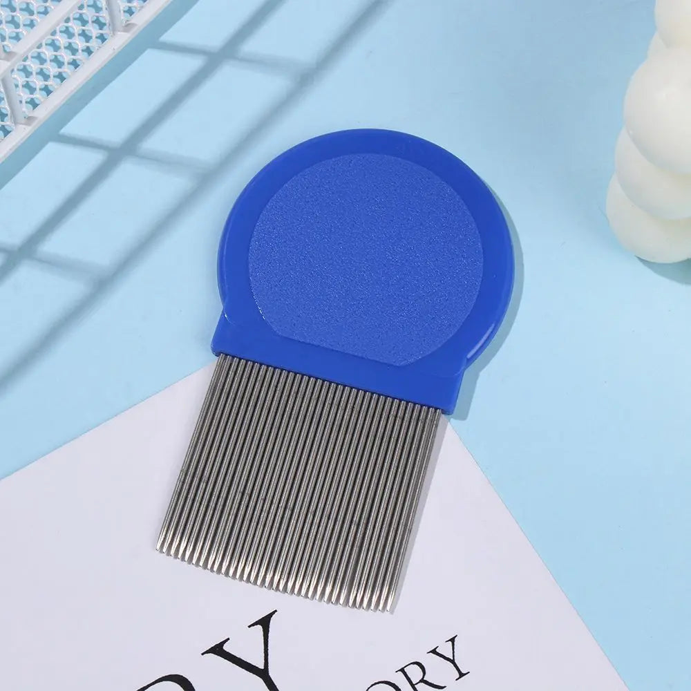 6 Pcs/set Pet Flea Comb Stainless Steel Head Lice Comb Fine Tooth Dogs Cats Grooming Combs Dematting Tool Pet Tear Stain Remove