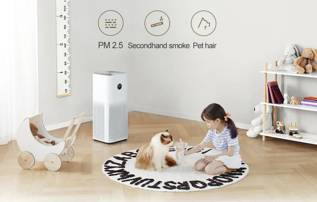 New Xiaomi Air Purifier 4 Pro Smart Household Sterilizer OLED Touch Screen Display Air Purifier Ozone Generator HEPA Filter