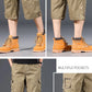 Summer Men's Cargo Shorts Loose Casual Below Knee Pants Elastic Waist Plus Size Outdoor Jogging Tactical Capri Pants