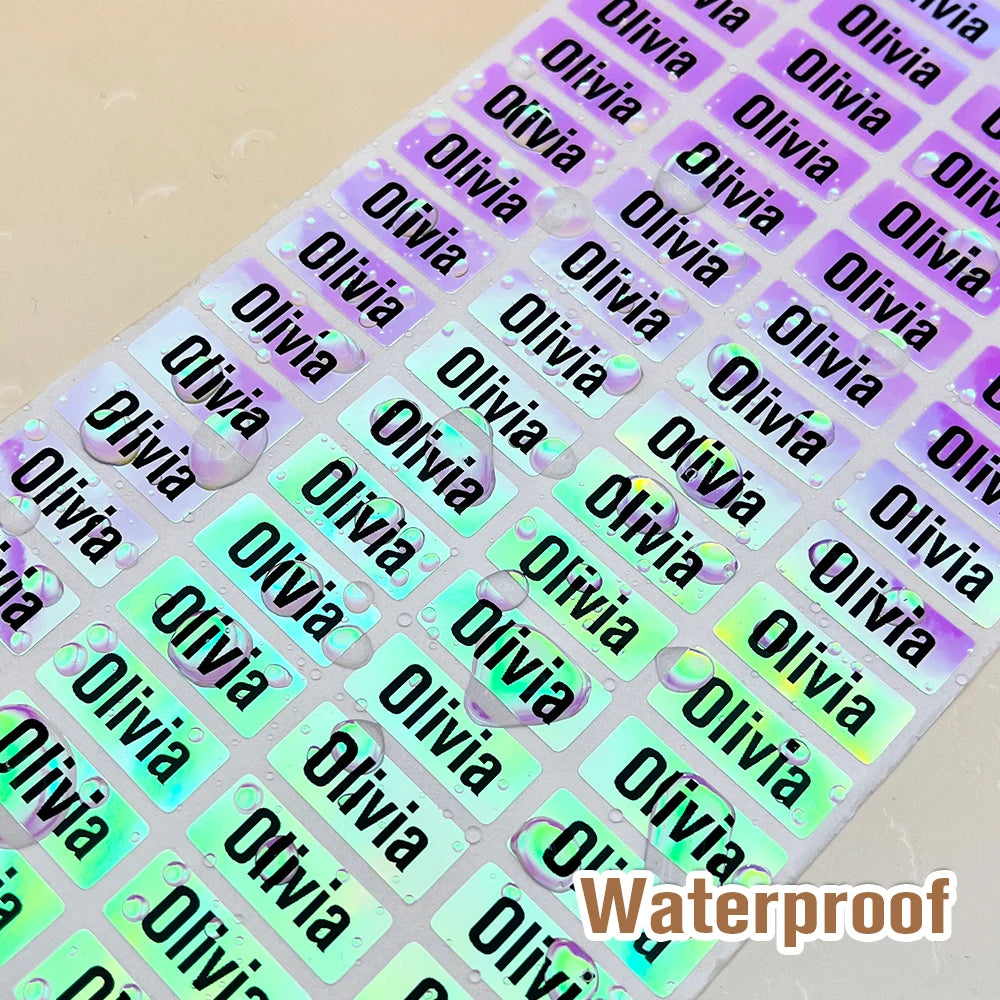 200pcs Waterproof Name Sticker Custom Adhesive Stationery Decals Personalize First Name Label for Children School Stationery Tag