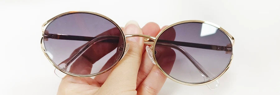 Fashion Brand Sunglasses Retro Small Frame Woman Man Metal Prescription Eyeglasses Frame UV Protection Sun Glasses