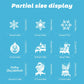 Double-Sided Christmas Window Clings Designs Snowflake Static Stickers Decoration White Xmas Ornaments Reusable Party Supplies