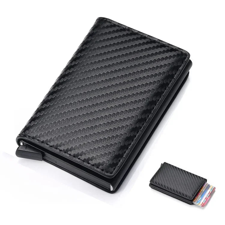 Men Smart Wallet Credit Bank Card Holder Fashion Purse Aluminum Alloy Business Casual Mini Wallet Brand Purse