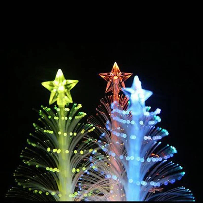 New LED Christmas Fiber Tree Christmas Day Home Decoration Props Colorful Colorful Fiber Christmas Tree Is Extremely Shiny