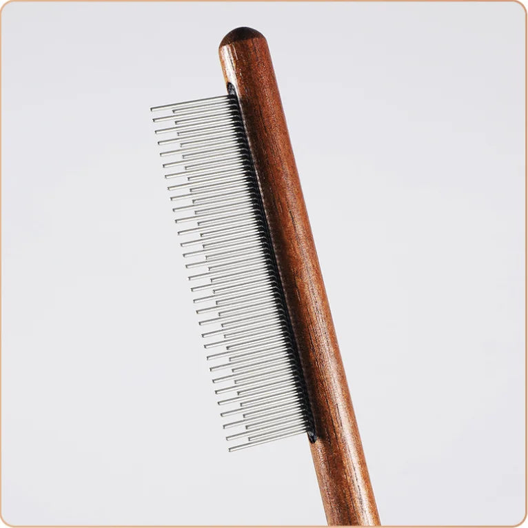 Pet Comb, Comb, Cat and Dog Floating Hair Removal Solid Wood Comb, Pet Cleaning and Grooming Flea Removal Comb