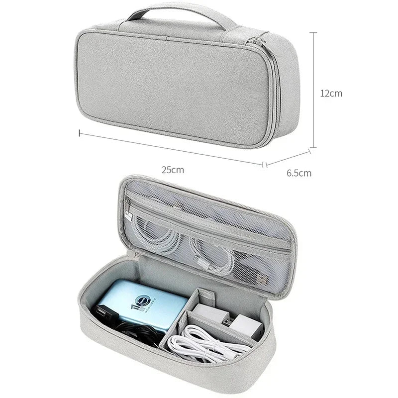 Travel Cable Organizer Bag Pouch Electronic Accessories Gadget Carry Case Portable Waterproof Storage Bag for Cable Cord