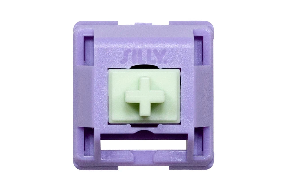 Sillyworks Hyacinth V2 Switch Hyacinth V2U Switch Linear 45g MX switch for Mechanical Keyboard Factory Lubed 5pin PC POM Nylon