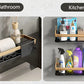 Punch-free Wall Mounted Bathroom Storage Organizer Shelf Shampoo Makeup Storage Rack For Kitchen Bathroom Accessories