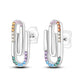 Bulbusbow 925 Sterling Silver Flower Dream Catcher Hoop Earrings for Women