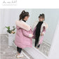 New Girls clothing Winter Warm down Cotton Jackets Children parka faux Fur Collar Coat Girl Thicken overalls Hooded kids Clothes