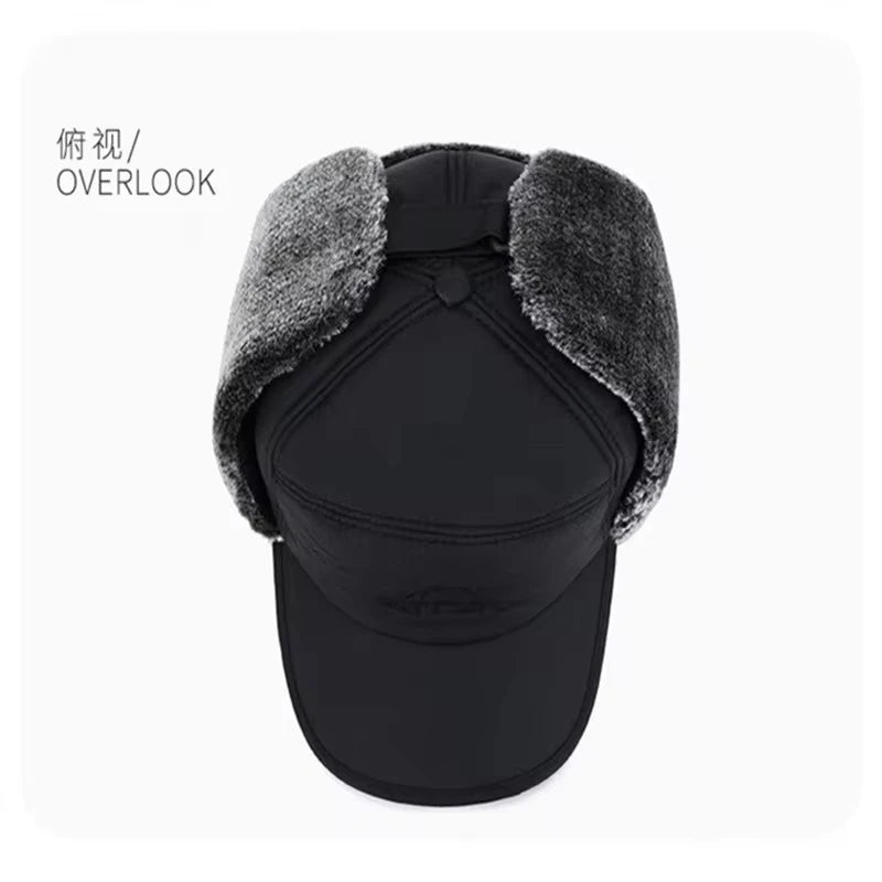 2024 Winter Warm Thickened Artificial Fur Baseball Hat Men's and Women's Skiing Soft Extreme Cold Hat Fishing Hat Outdoor