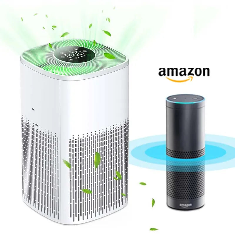 Mi APP Smart Air Purifier Tuya Alexa Remote Control Ozone Genrator HEPA Composite Filter Disinfection Machine For Home Purificad