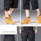 Summer Men's Cargo Shorts Loose Casual Below Knee Pants Elastic Waist Plus Size Outdoor Jogging Tactical Capri Pants