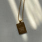 Bulbusbow E.B.belle Stylish Hip Hop Personal Engraved Letter Square Pendant Necklace