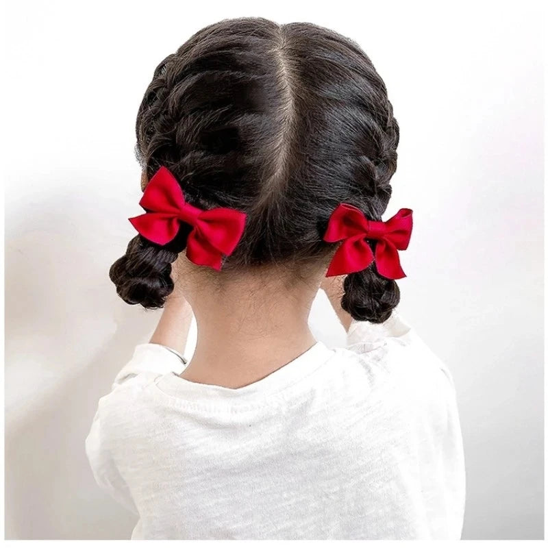 2 Piece Bow Hair Clip Elegant Flower Hair Clips For Kids Ladies Set Hairpin Hair Accessories Korean Style Bair Accessories