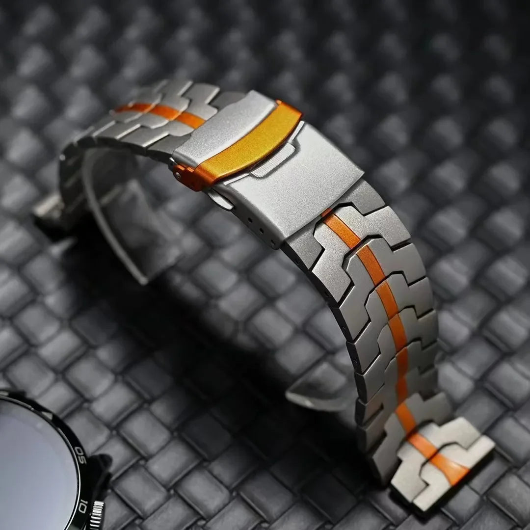 Luxury Titanium Watch Strap For Samsung Galaxy Watch 7 Ultra Metal Bracelet For GALAXY Watch 7 Ultra NO Gaps Curved End Strap