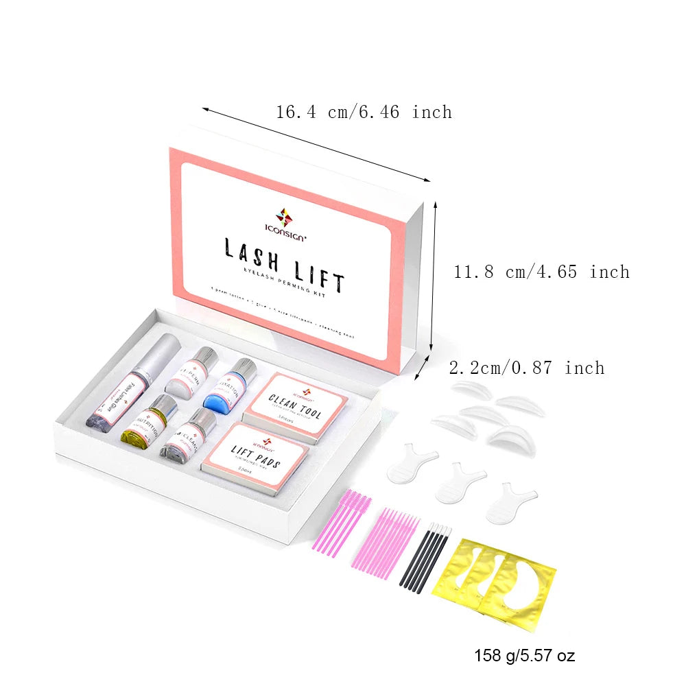 ICONSIGN Lash Lift Kit Eyelash Perm Kit Professional Eyelash Curling Semi Permanent Wave Brow Lamination Kit Lashes Cosmetics