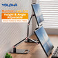 Tablet Stand Holder for ipad Height Adjustable Kindle Stand 360°Rotation Monitor Stand for Desk, Tablets, Smartphone Square Base