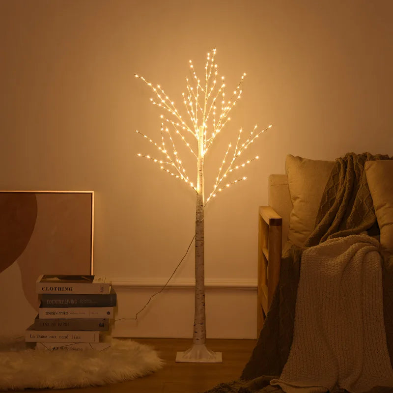 Christmas Decoration LED Birch Tree Bedroom Light for Landscape Luminous Decoration New Year DIY Decor Christmas Tree Party Gift