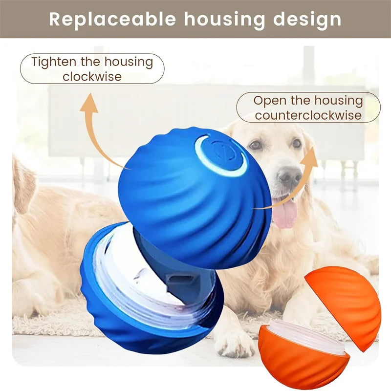 Smart Dog Toy Ball Electronic Interactive Pet Toy Moving Ball USB Automatic Moving Bouncing for Puppy Birthday Gift Cat Products