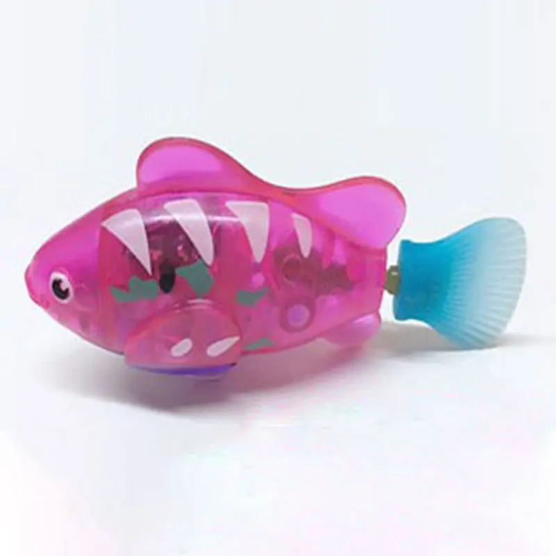 Pet Cat Interactive Electronic Fish Toy for Indoor Play Swimming Robot Fish Toy Cat and Dog with Led Light Pet Toys