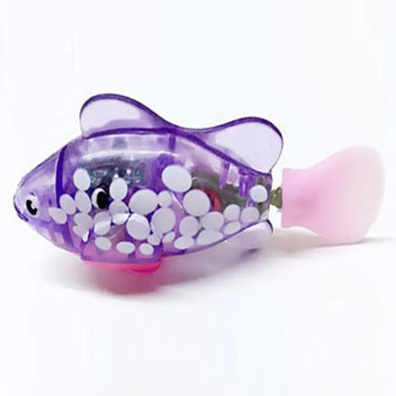 Pet Cat Interactive Electronic Fish Toy for Indoor Play Swimming Robot Fish Toy Cat and Dog with Led Light Pet Toys