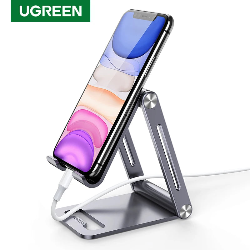 UGREEN Phone Holder Stand Moblie Phone Support For iPhone 16 15 ProMax Xiaomi Samsung Tablet Holder Desk Cell Phone Holder Stand