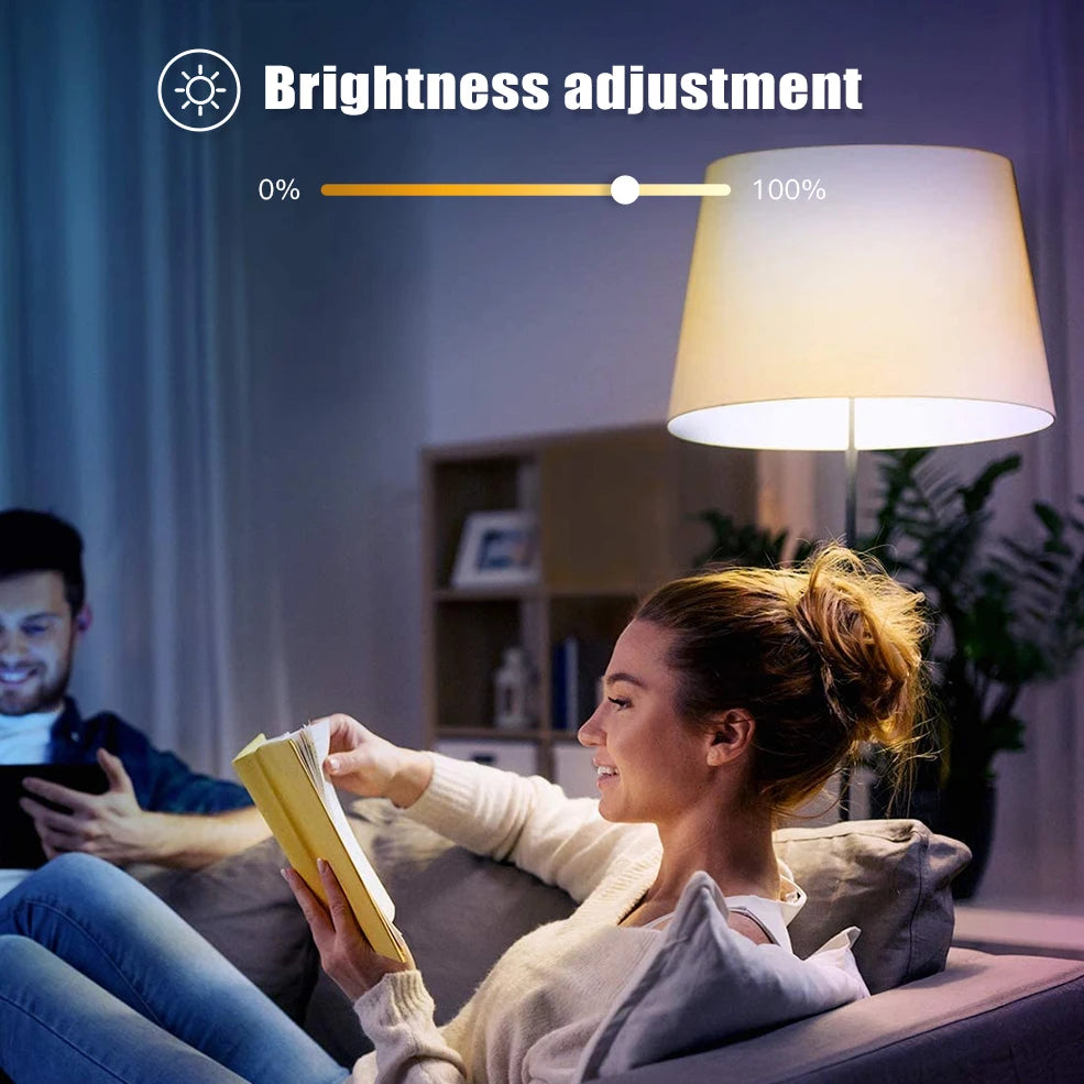 Bulbusbow Buy Smart E27 LED Bulb RGB+WW+CW  – 18W/15W, WiFi Compatible with Alexa & Google Assistant | Bulbusbow