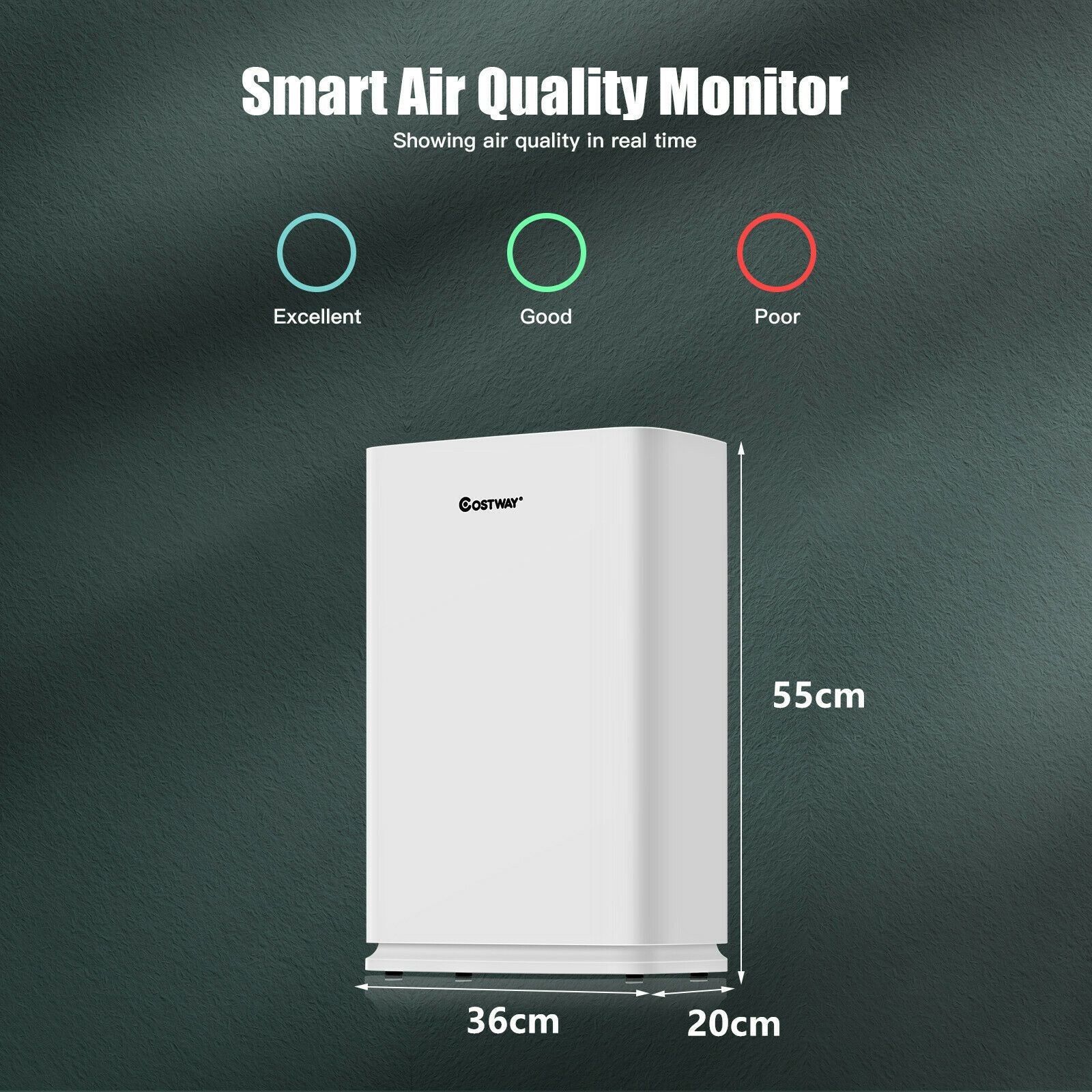 Air Purifier with 4 Layers Purification and Replaceable Filter