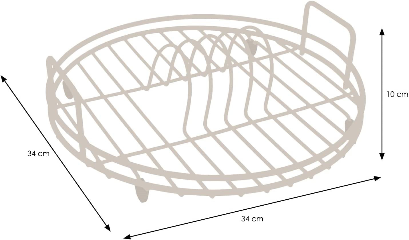 Simplywire - Circular Dish Drainer - round Sink Drying Rack - Black