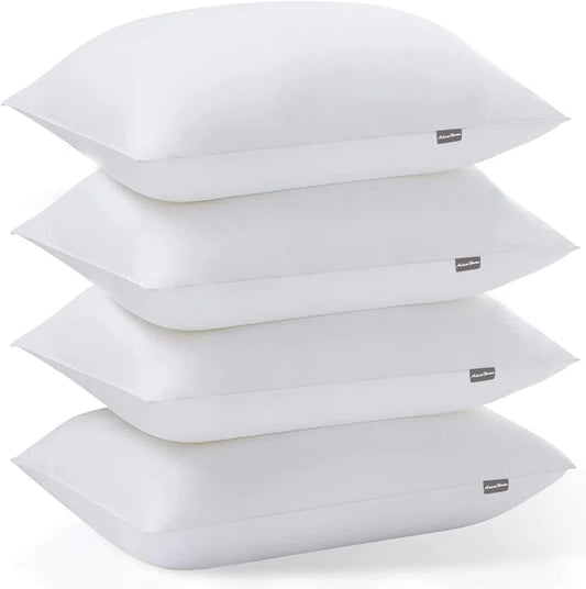 Polyester Medium Support Pillow (Set of 4)