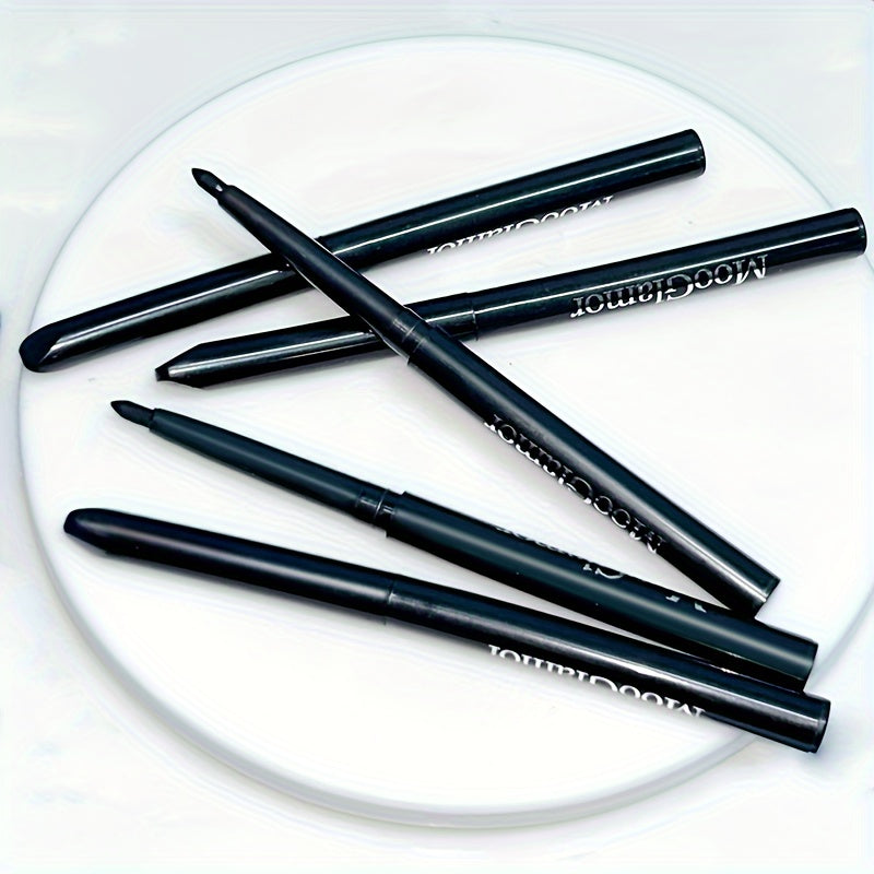 3pcs Waterproof Black Eyeliner Pencils - Smudge-Proof, Long-Lasting & Beginner-Friendly Eye Makeup