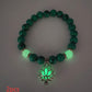 Energy Luminous Lotus Natural Stone Bracelet Yoga Healing Luminous Glow In The Dark Charm Beads Bracelet For Men Women Prayer Buddhism