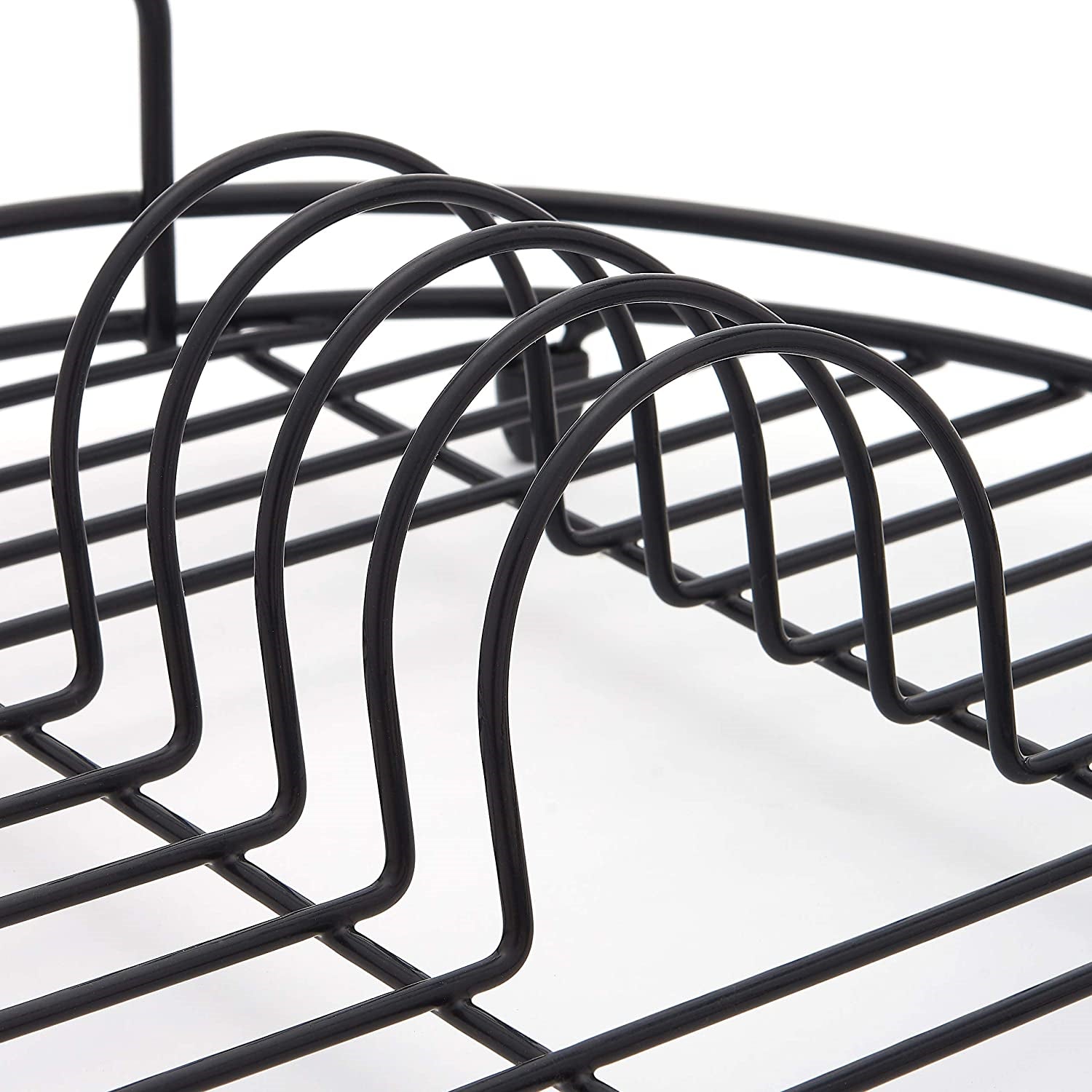 Simplywire - Circular Dish Drainer - round Sink Drying Rack - Black