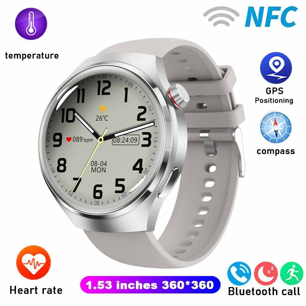 Waterproof GT4 PRO Smart Watch NFC GPS Tracker Bluetooth Call Men Sport Watches